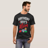 Birthday Boy's Mom Building Blocks  1 T-shirt (Voorkant volledig)