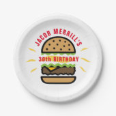 Birthday-brander Bord op elke leeftijd (Voorkant)