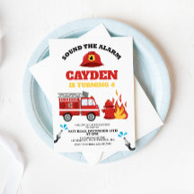 Birthday, brandweervrouw