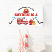 Birthday, brandweervrouw spandoek (Insitu)