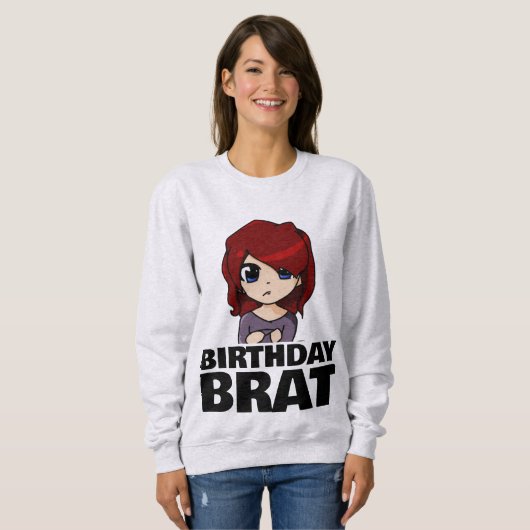 BIRTHDAY BRAT GIRLWOMENS T-SHIRTS (Voorkant volledig)