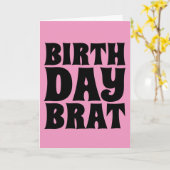 BIRTHDAY BRAT (VOOR HAAR) WENSKAART KAART (Gele Bloem)