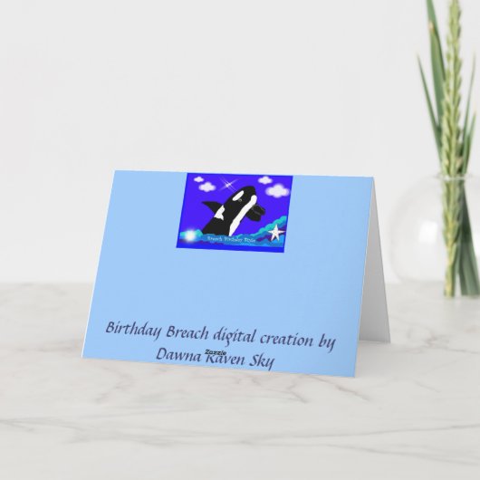 Birthday Breach Kaart (Achterkant)