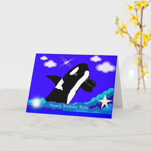 Birthday Breach Kaart (Gele Bloem)