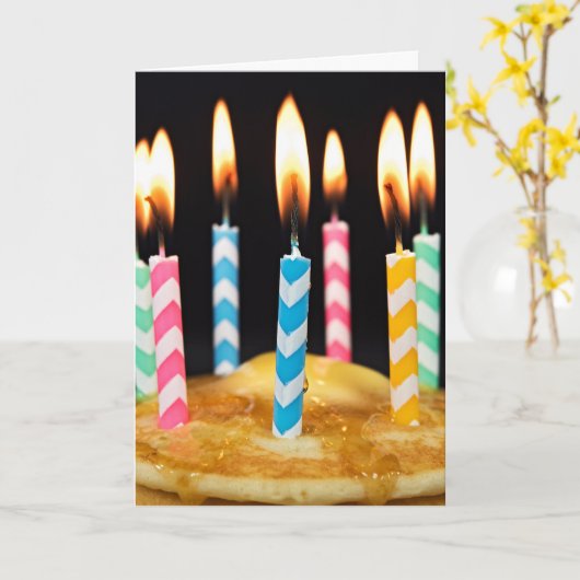 Birthday Breakfast Kaart (Gele Bloem)