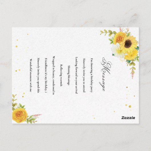 Birthday Briefkaart (Achterkant)