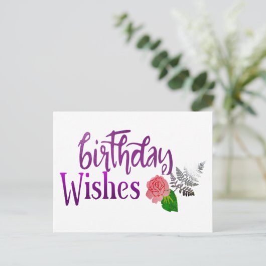 Birthday Briefkaart (Staand voorkant)