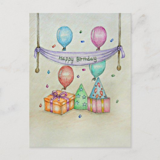 Birthday Briefkaart (Voorkant)