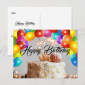 Birthday Briefkaart (Voorkant / Achterkant)