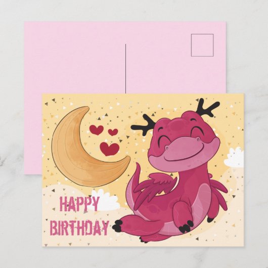 Birthday Briefkaart (Voorkant / Achterkant)