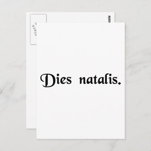 Birthday Briefkaart (Voorkant / Achterkant)