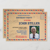 Birthday Briefkaart Post Foto Post Post (Voorkant / Achterkant)