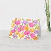'Birthday Bright and Beauful Tulips Card' Kaart (Voorkant)