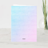 Birthday Bright Mermaid Personalized Mermazing Kaart (Achterkant)