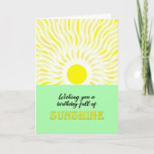 Birthday Bright Sunshine Kaart (Voorkant)