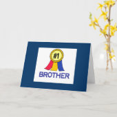 Birthday Brother Card Ribbon Card Kaart (Gele Bloem)