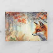 Birthday Brother Fox Forest Wildlife Animals Art Kaart (Binnen)