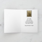 Birthday Brother Fun Foto Kaart (Binnen)