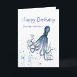 Birthday Brother-in-Law Octopus kan je wel eens kw Kaart<br><div class="desc">Fijne verjaardag Broeder-in-Wet. Als ik een octopus was,  kon ik je acht keer knuffelen omdat ik zo'n geweldige schoonbroer was. De Humoureuze Birthday-kaart voor de schoonbroer die je leuk vindt,  die niet van paddenstoelen houdt,  sentimentele verjaardagskaarten en ook niet van publieke omhulsels houdt.</div>