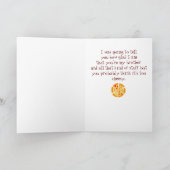 Birthday Brother-in-law Pizza too Cheesy Card Kaart (Binnen)
