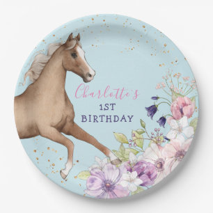 Birthday Brown Horse Paper Borden Papieren Bordje