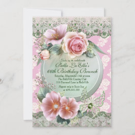 Birthday Brunch Moederdag Luncheon Invitations Kaart