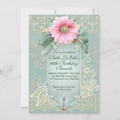 Birthday Brunch Moederdag Luncheon Invitations Kaart (Voorkant)