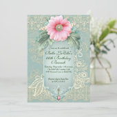 Birthday Brunch Moederdag Luncheon Invitations Kaart (Staand voorkant)