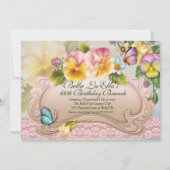 Birthday Brunch Moederdag Luncheon Invitations Kaart (Voorkant)