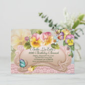 Birthday Brunch Moederdag Luncheon Invitations Kaart (Staand voorkant)