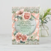 Birthday Brunch Moederdag Luncheon Invitations Kaart (Staand voorkant)