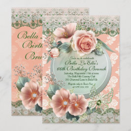 Birthday Brunch Moederdag Luncheon Invitations Kaart