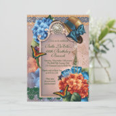 Birthday Brunch Moederdag Luncheon Invitations Kaart (Staand voorkant)