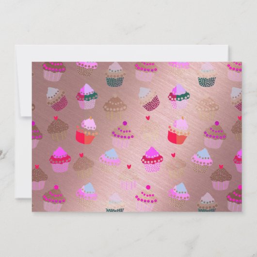 BIRTHDAY BRUNCH Roos Gold - ELKE LEEFTIJD nodigt u Kaart (Achterkant)