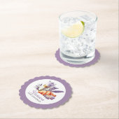 Birthday Brunch Waterverf Macarons en Croissant Kartonnen Onderzetters (Insitu)