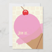 Birthday bubble gum ice party kaart (Voorkant)