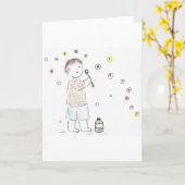 Birthday Bubbles Kaart (Gele Bloem)