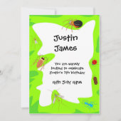 Birthday Bugs Party Invitation Kaart (Voorkant)