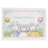 Birthday Bunny Gift Bag Groot Cadeauzakje (Achterkant)