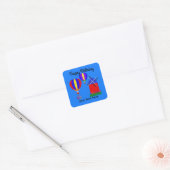 Birthday Bunny Hot Air ballon #1 Sticker (Envelop)