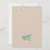 Birthday Bunny Uitnodiging (Achterkant)