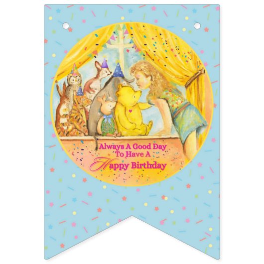 Birthday Bunting - Happy Birthday  Vlaggetjes (Eerste vlag)