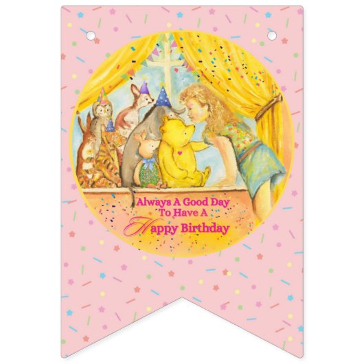 Birthday Bunting - Happy Birthday  Vlaggetjes (Derde vlag)