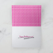 Birthday Butterflies op White Kaart (Binnen)