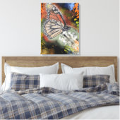 Birthday Butterfly Art Canvas Print (Insitu (Slaapkamer))