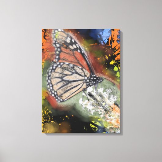 Birthday Butterfly Art Canvas Print (Voorkant)