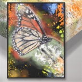 Birthday Butterfly Art Canvas Print