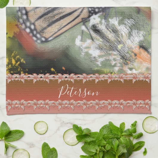 Birthday Butterfly Theedoek (Gevouwen)