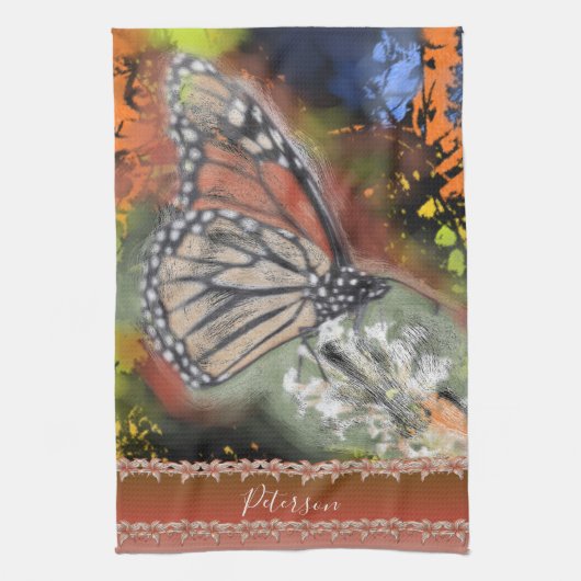 Birthday Butterfly Theedoek (Verticaal)