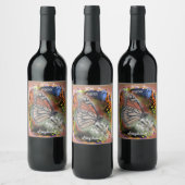 Birthday Butterfly Wijn Etiket (Flessen)